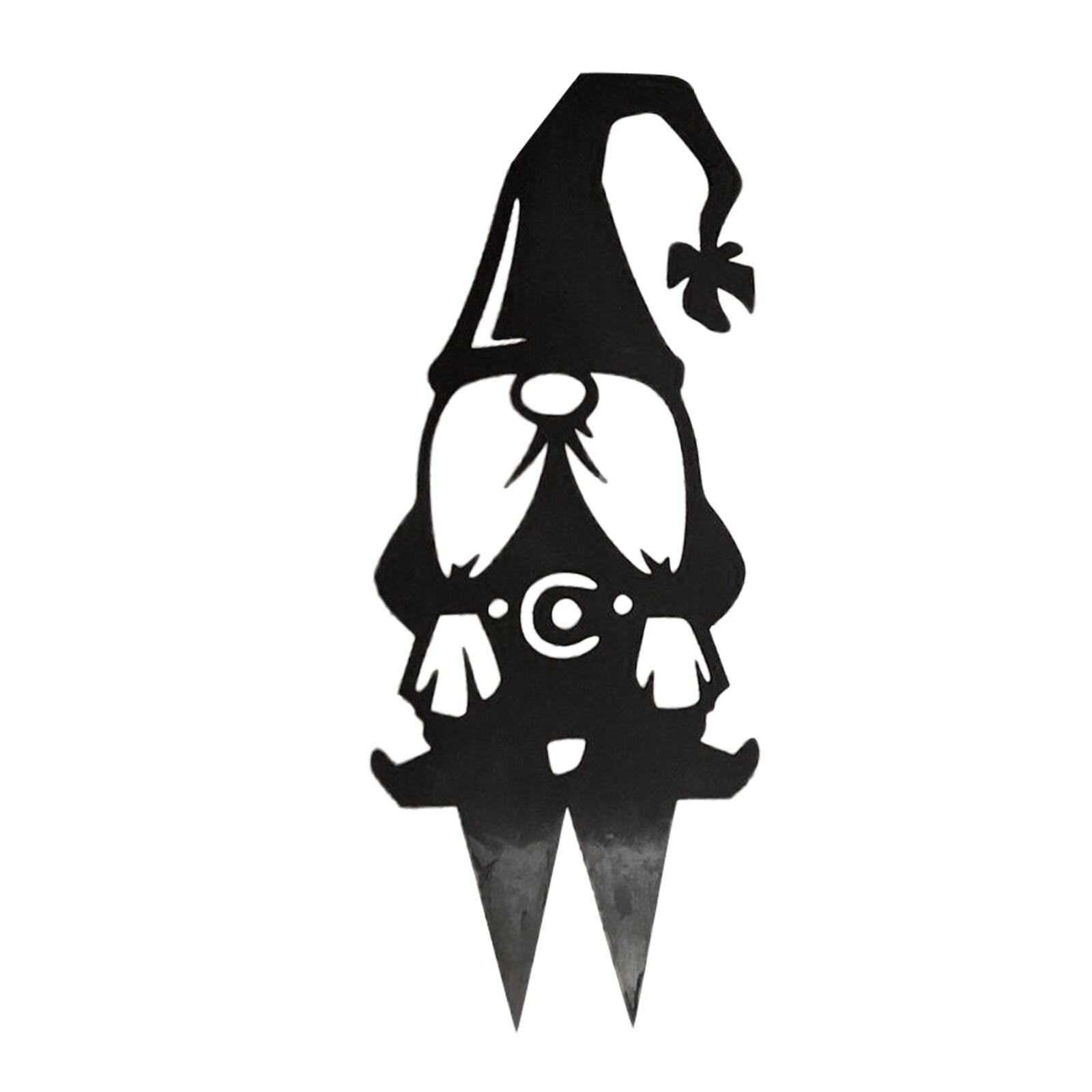 Staal Tak Gnomes Decoratie Metalen Boom Art Backyard Outdoor Tuin Dier Zilveren Decoratieve Stakes Leuke Staande Silhouet