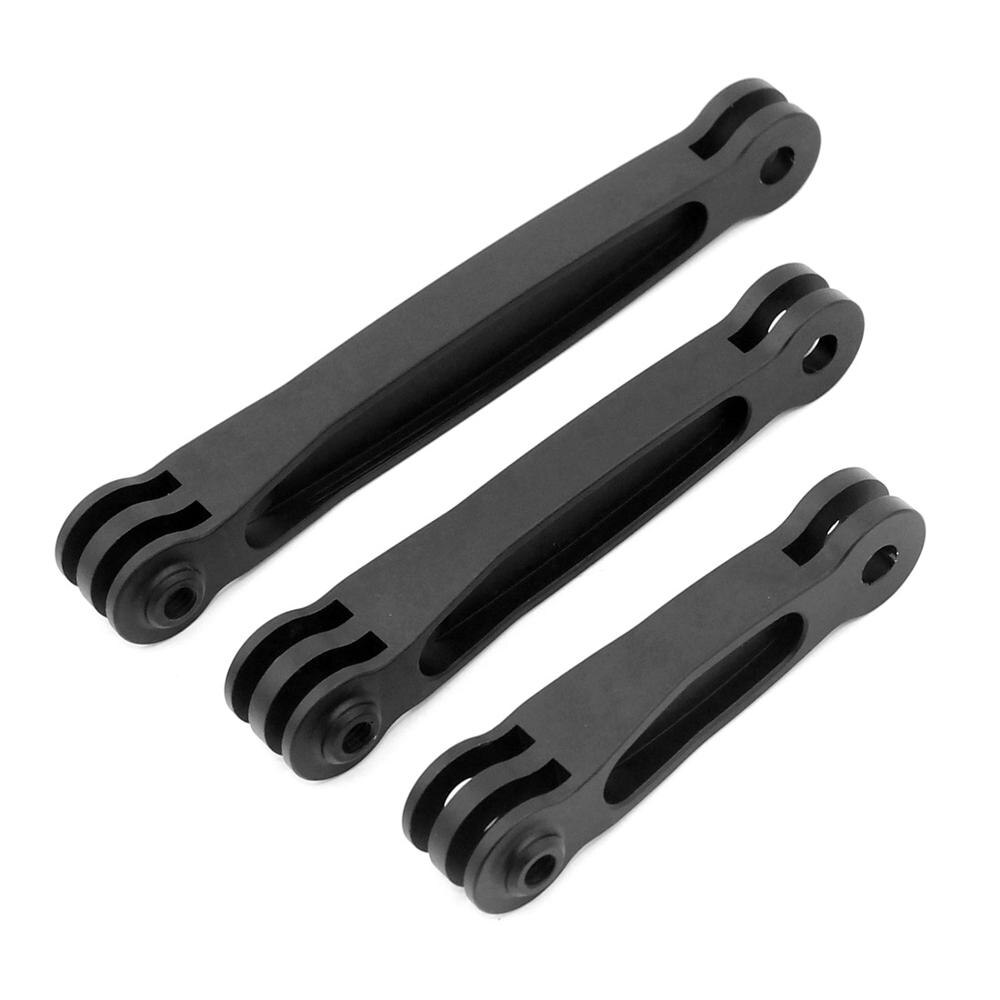 Til gopro tilbehør cnc aluminium mount hjelm arm forlænger stang selfie stick 3 vej til go pro hero 8 7 9 sjcam xiaomi  yi 4k