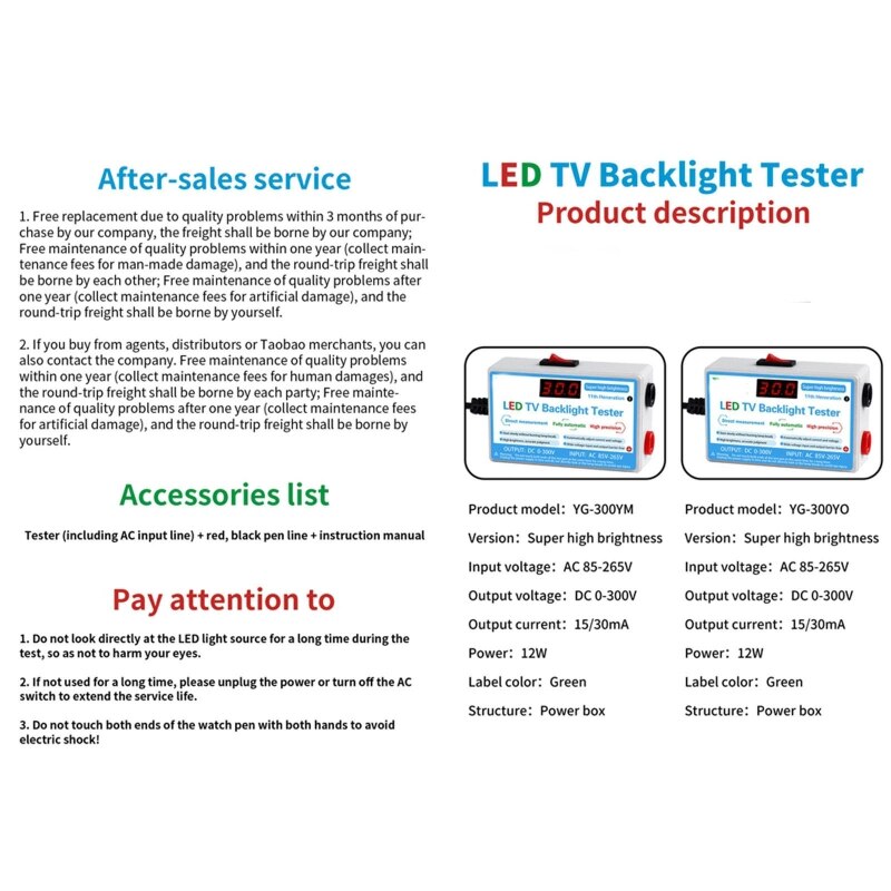 Led Light &amp; Tv Backlight Tester Led Strip Lamp Kralen Reparatie Testen Tool Eu/Ons 85AC