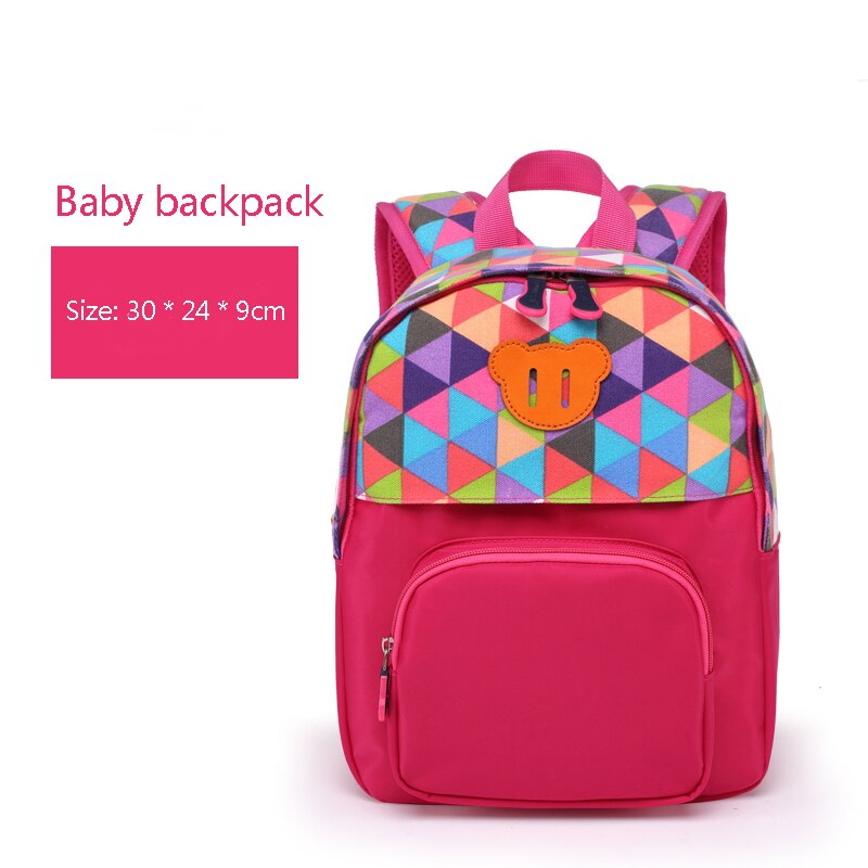 Edison bébé sac à dos de sac d'école dessin animé mignon étanche enfants bébé sacs maternelle sac pour écolière enfants sac: Rouge