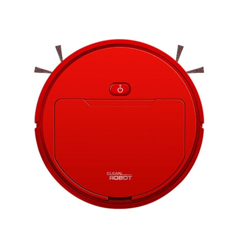 Robot Vacuum Cleaner, Strong Suction Automatic Bot Self Detects Stairs Pet Hair A0NC: Red