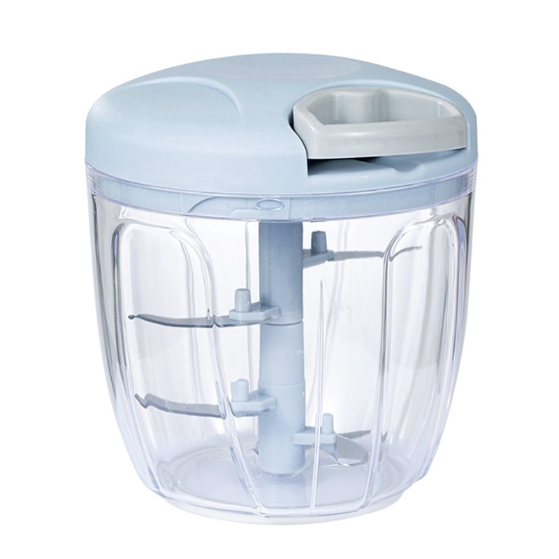 Hand Chopper Manual Rope Food Processor Silcer Shredder Salad Maker Grinders Cutter Baby Food Mill Maker Machine - 900Ml: Default Title