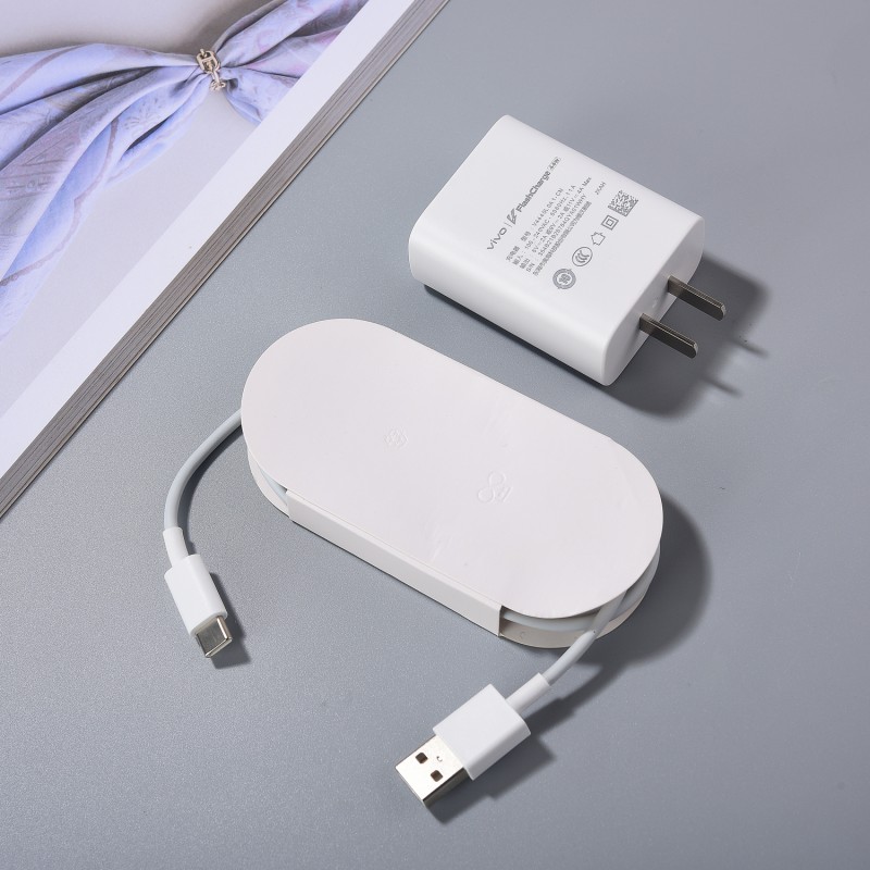 Original VIVO 44W Schnellladegerät EU uns FlashCharge Netzteil Typ C Kabel für VIVO V20 V21 V23 Profi V30 Lite Y27 Y36 Y27S V27: JP
