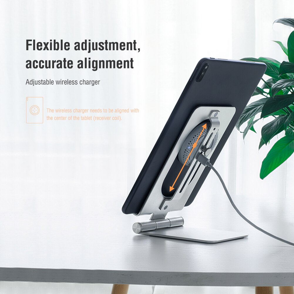 NILLKIN-soporte de carga inalámbrica 2 en 1 para ipad Pro 12,9/iPad Pro 11, iPad 8/7/6/5 Gen,Air 4/3,Samsung TabS7/S6/S5e