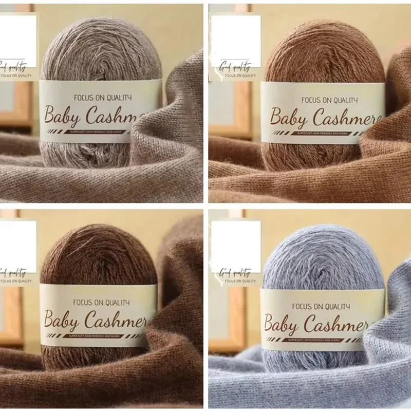 50 g/Rolle Weiche Wolle Stricken Kaschmir Langes dünnes Garn DIY Hand Häkeln Rolle Mohair Garn Weiche Mohair Kaschmir Wolle Strickgarn