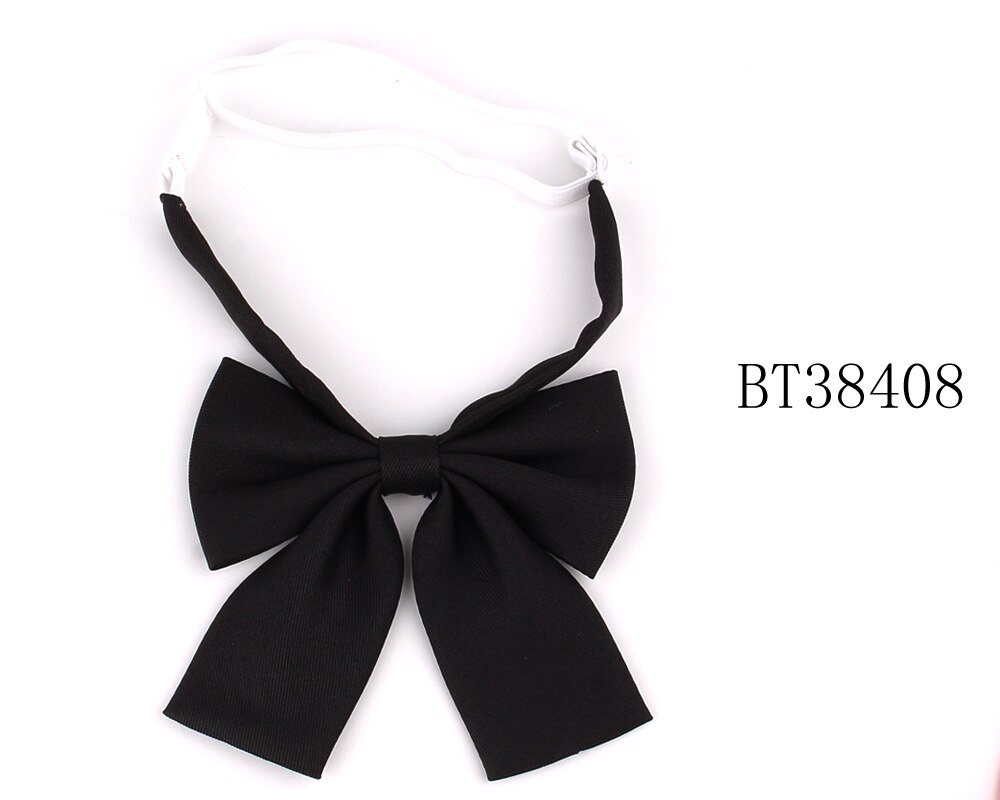 Ladies Large Bowtie Oversize Bow tie For Women Uniform Collar Butterfly Bow knot Adult Solid Bow Ties Cravats Girls Red Bowties: BT38408