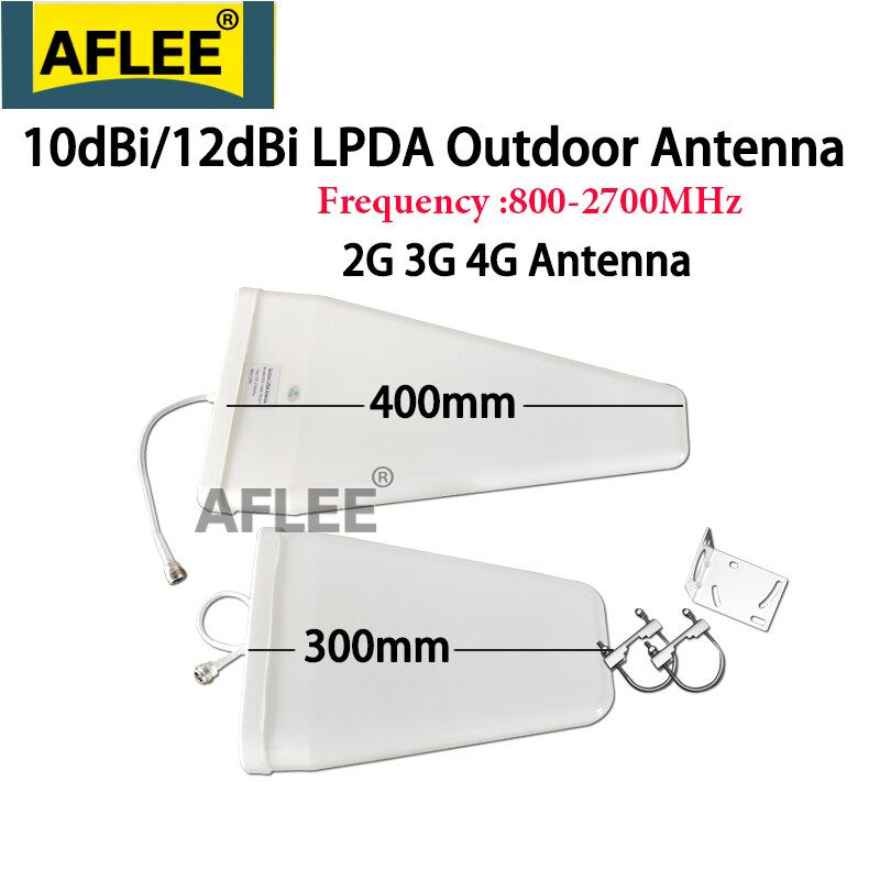 12dBi 4G Antenne 800 ~ 2700 Mhz N-Vrouwelijke Log-Periodieke Outdoor Antenne Lpda Antenne Voor Repeater gsm 2G 3G 4G Mobiele Signaal Booster