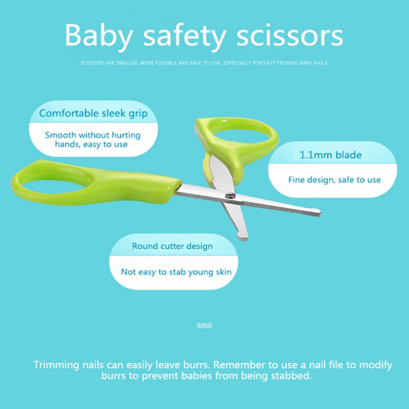 Bebê cuidados com as unhas clippers de quatro peças conjunto de segurança do bebê clippers para crianças crianças fácil de transportar arquivo de unhas conjunto de combinação