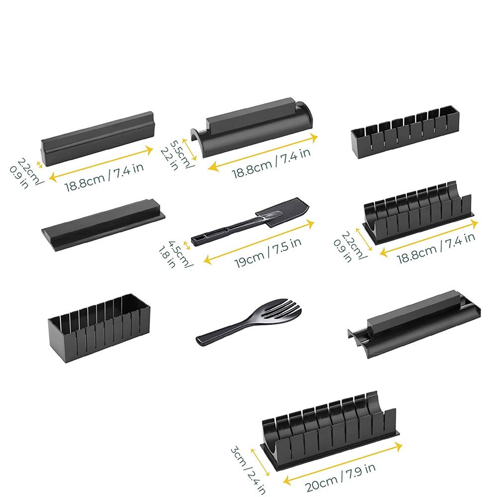 Kit de moldes para fazer sushi, faça você mesmo, molde de 4 formatos para enrolar sushi, cozinha japonesa, utensílios para cozinhar sushi em casa, restaurante