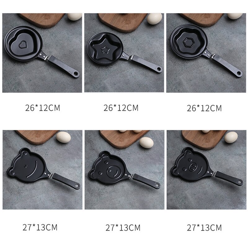 Mini Ei Ontbijt Friteuse Multi-Stijlen Non-stick Pan Pannenkoeken Crêpe Pan Mallen Voor Thuis Keuken E7