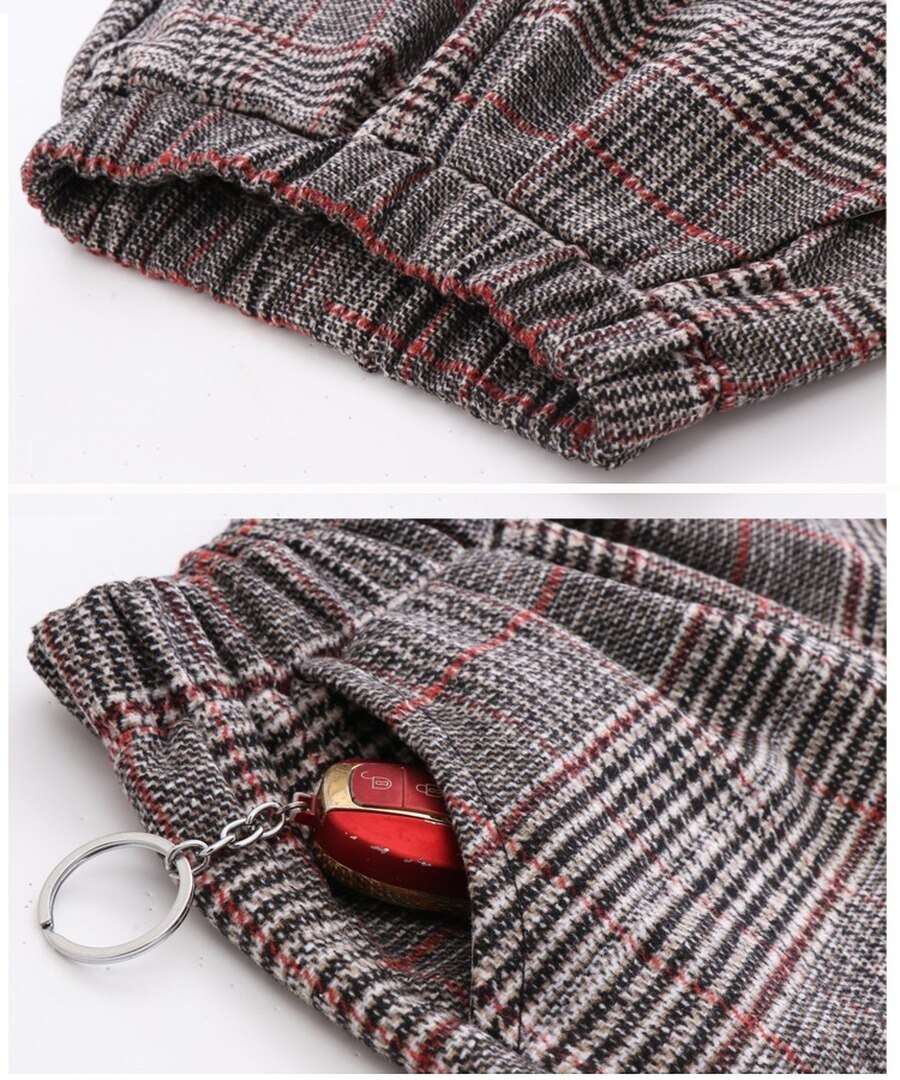 Pantaloni invernali per ragazze Leggings scozzesi pantaloni per bambini pantaloni dritti in cotone con Legging completo autunno pantaloni per bambini per il 110-160