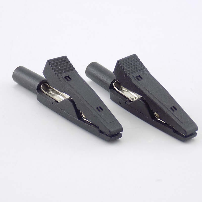 2Mm Banana Plug Alligator Clip Test Lead Connector Kabel Krokodil Geïsoleerde Probes Adapter Voor Multimeter Alligator Pen H10