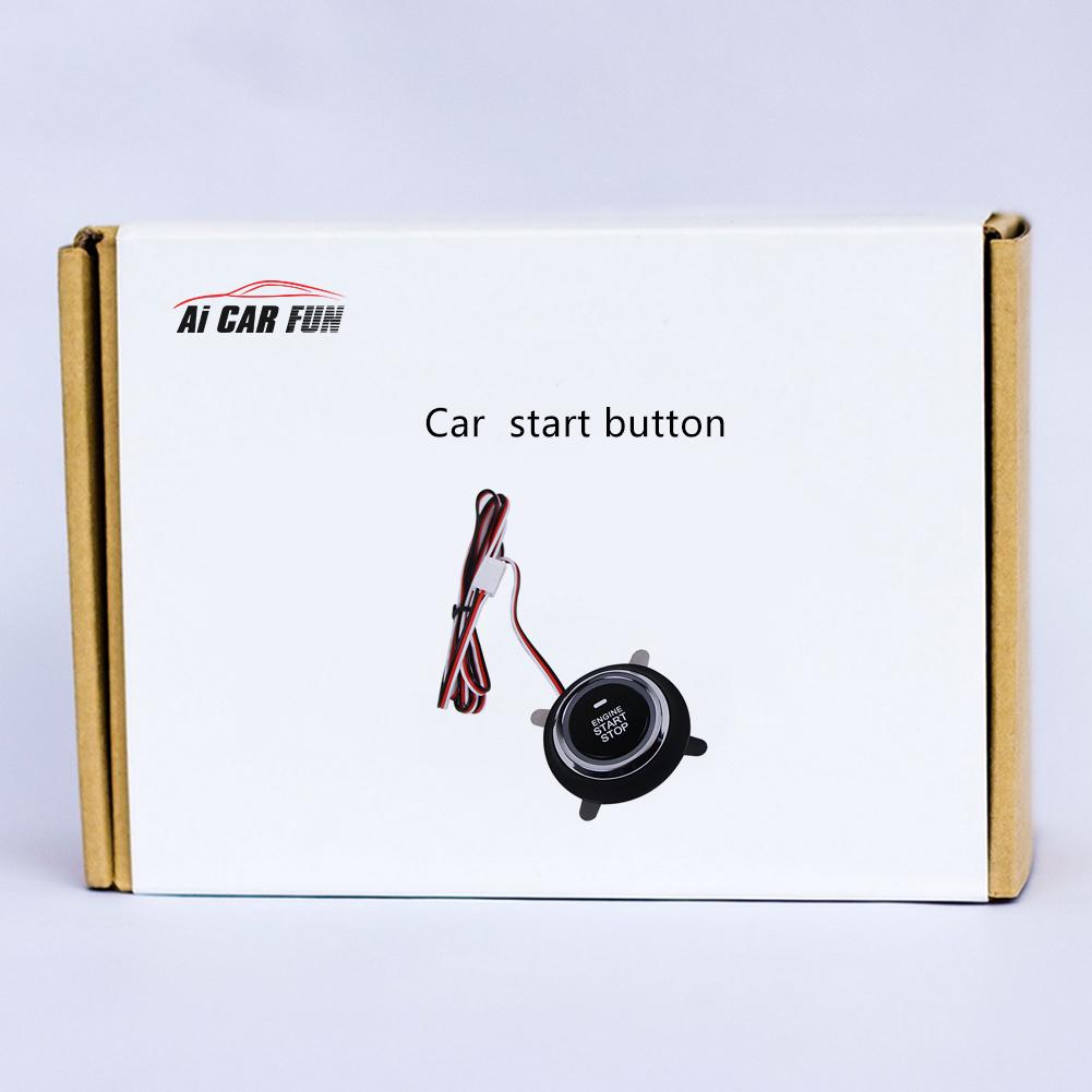 ar engine push start stop button ignition DC12V c starter engine starter switch working with keyless entry push start Button: Default Title