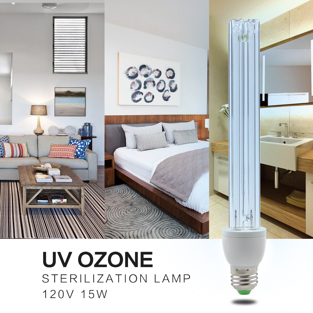 Uv kvarts bakteriedræbende lampe desinfektion ozon sterilisator lys dræbe mider sterilisering ultraviolette rør lamper