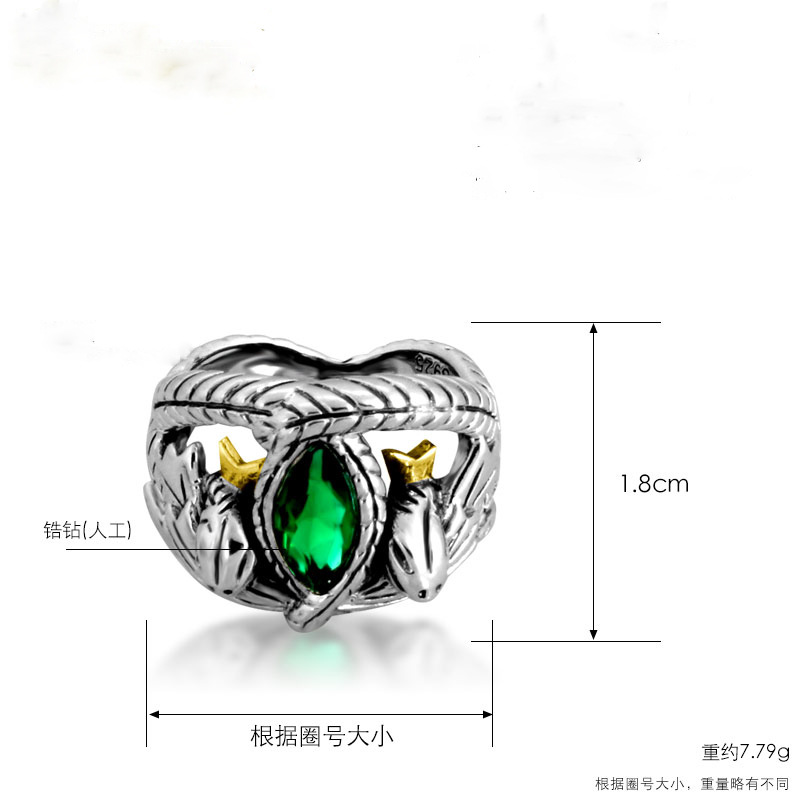De Galadriel Nenya Zilver Kleur Wedding Ring Voor Man Vrouwen Zilveren Kleur Ringen Bruiloft Sieraden Maat 6-10: 6 / Black