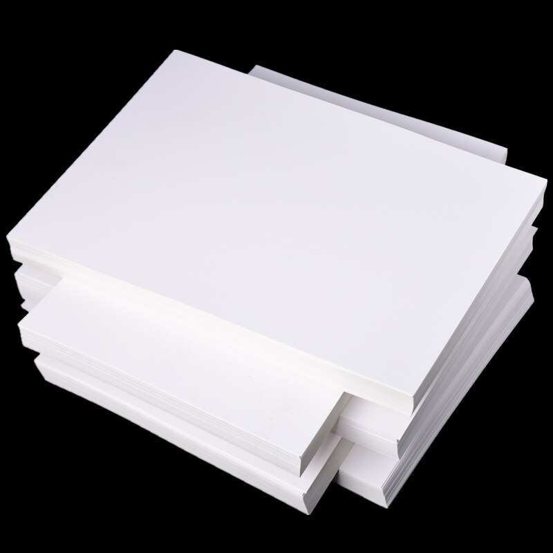 Papel Kraft blanco A4 de para niños, cartulina gruesa hecha a mano, Material cortado, 70-400GSM, 100 hojas