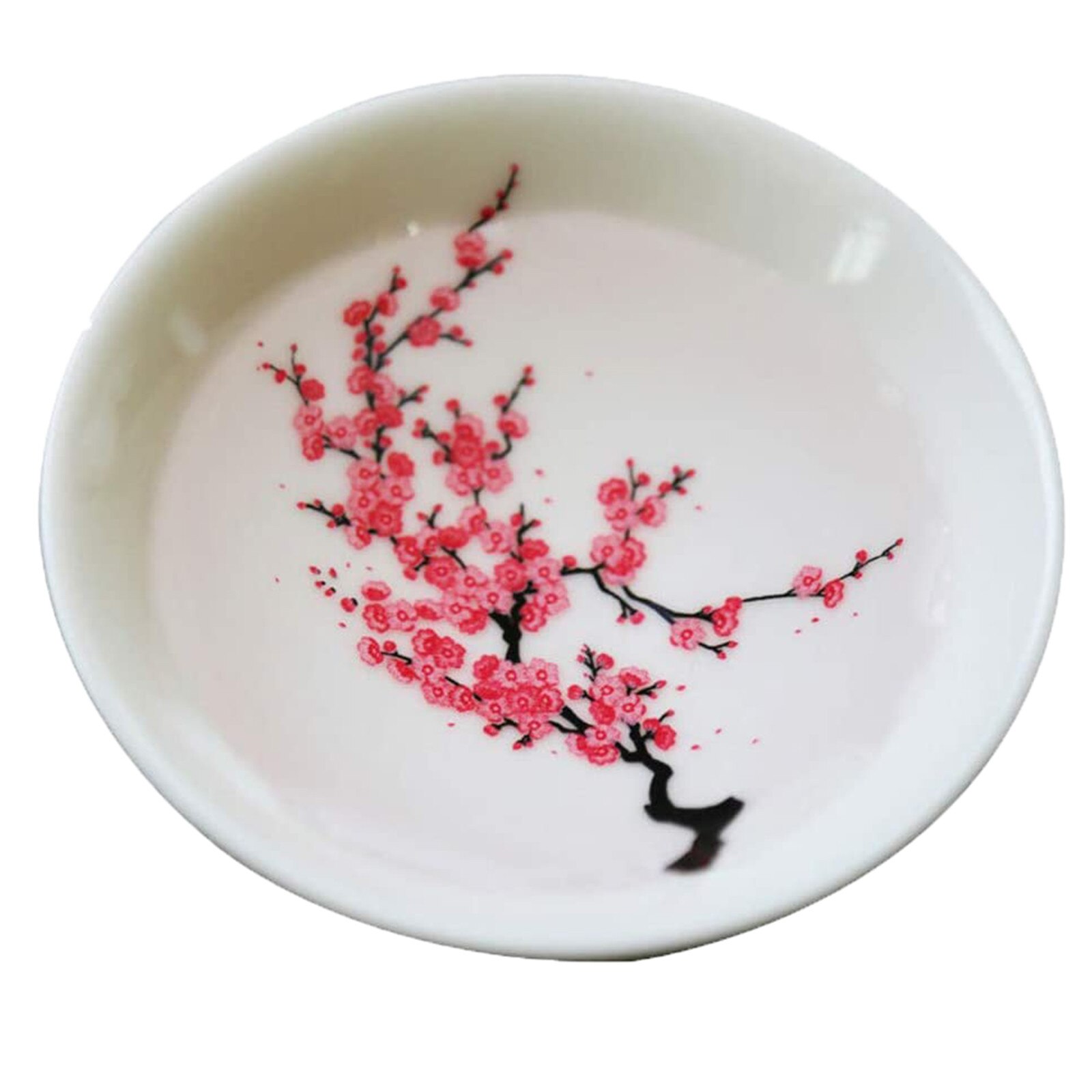 1Pc Afdrukken Bloem Verandert Wanneer Of Koude Kleur Veranderende Keramische Kopje Koffie Kom Twee-Kleur Een stuk Japanse Sake Cup: A