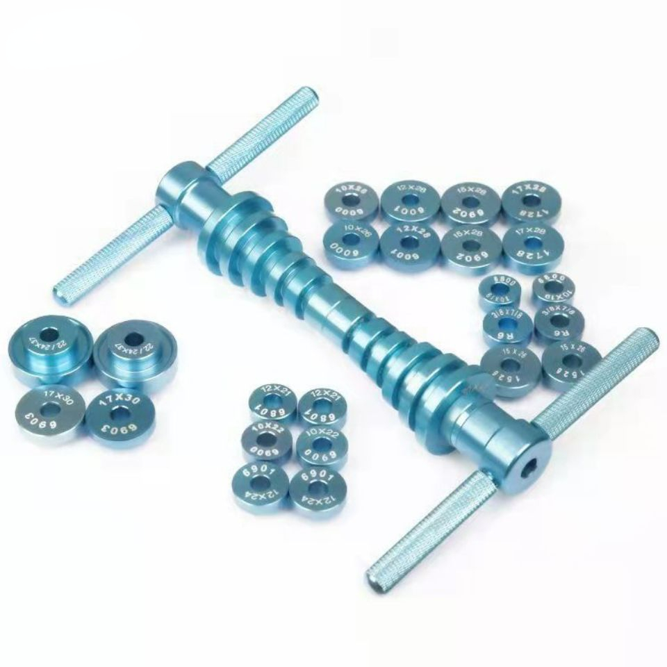 Bicycle Accessory Bearings Extractor Installation Tool Wheels/Hub Bike Bearings Press Set BB Axis Soft Tail Frame Press Tool: black