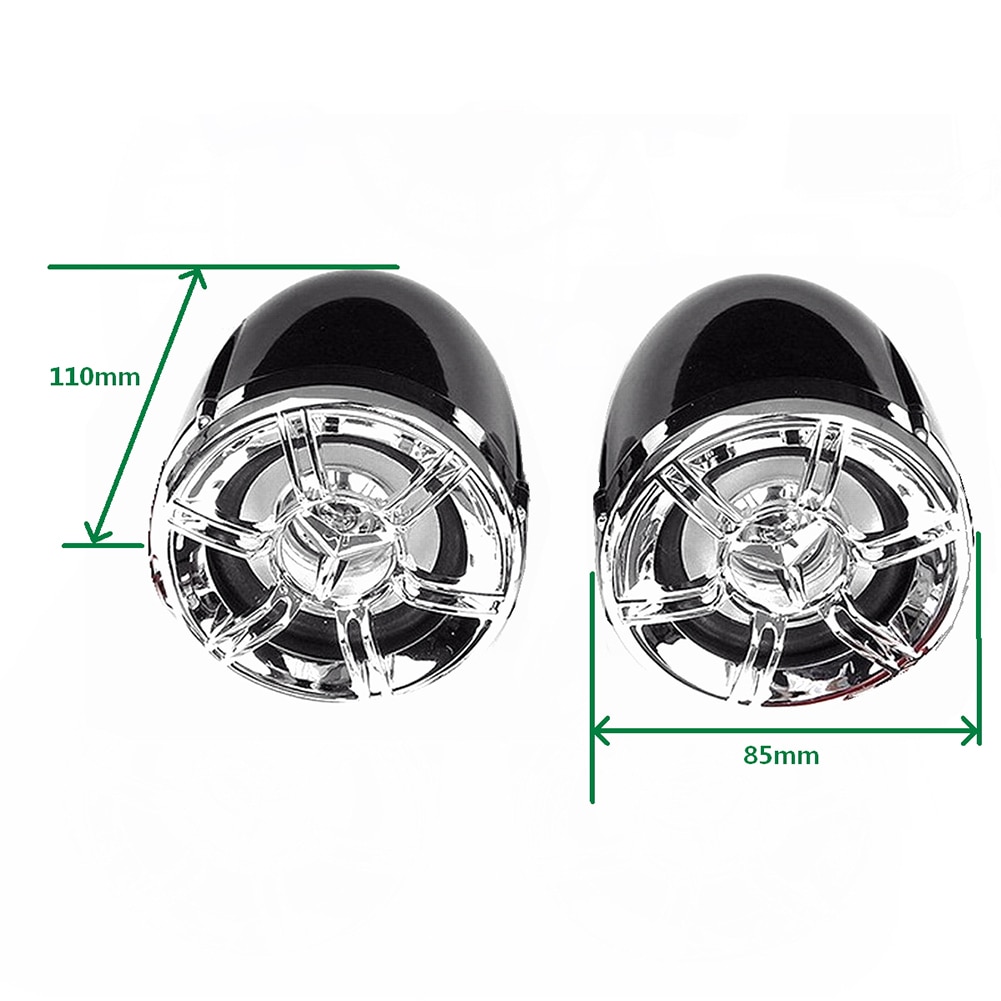 Bluetooth Motorcycle Stereo Speaker Handsfree TF Radio USB HY-007 System Charger for Outdoor Personal Motorcycle Ornaments