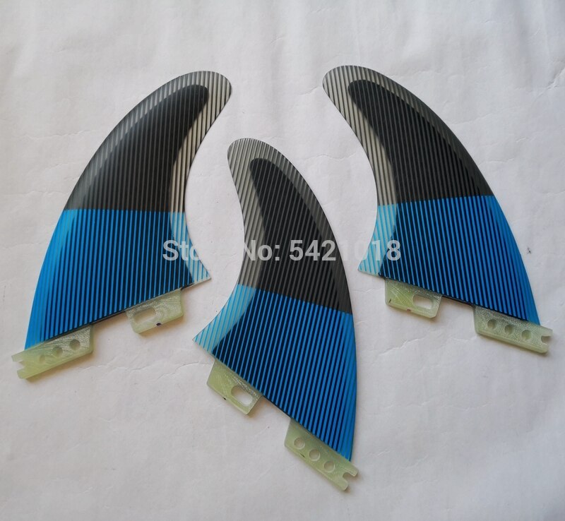 Tri Set surfboard fins Line yellow blue Surf Fin G7 G5 FCS II 2 Surfing Fins SURF FOIL