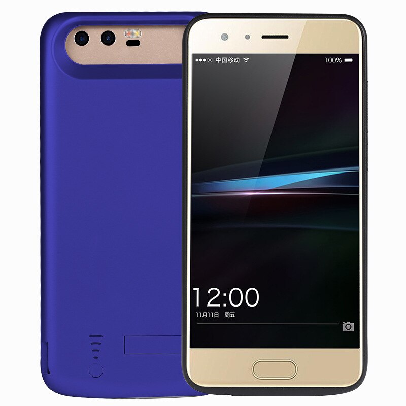 Ntspace 6500 Mah Backup Power Bank Case Voor Huawei Honor 9 Externe Batterij Oplader Houder Cover Voor Huawei Honor 9 opladen Case: Blue