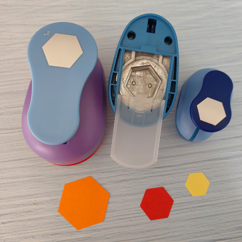 Perforateur hexagonal coupe-papier artisanat Scrapbook dispositif De gaufrage perforateurs pour enfants Cortador De Papel