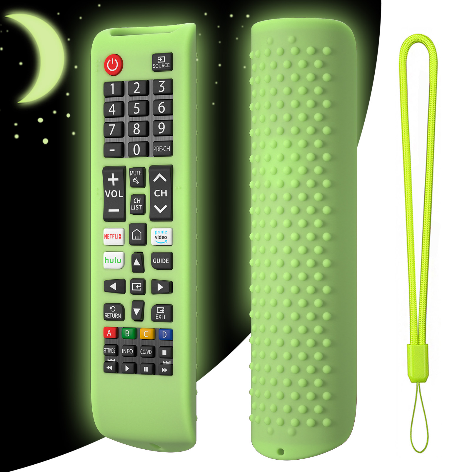Funda de silicona para mando a distancia, funda antideslizante para mando a distancia Samsung Smart TV, funda protectora para mando de BN59-01315: Naranja