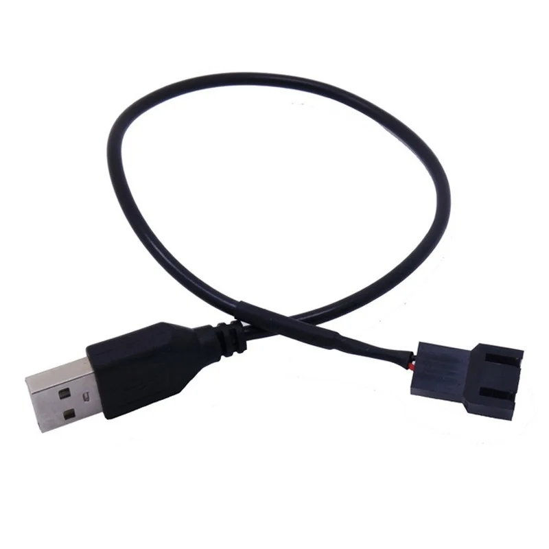Usb  to 4 stift /3 stift dator fläkt adapterkabel 5v to 12v strömkabel kontakt 3 stift  or 4 stift fläkt till usb adapter 30cm