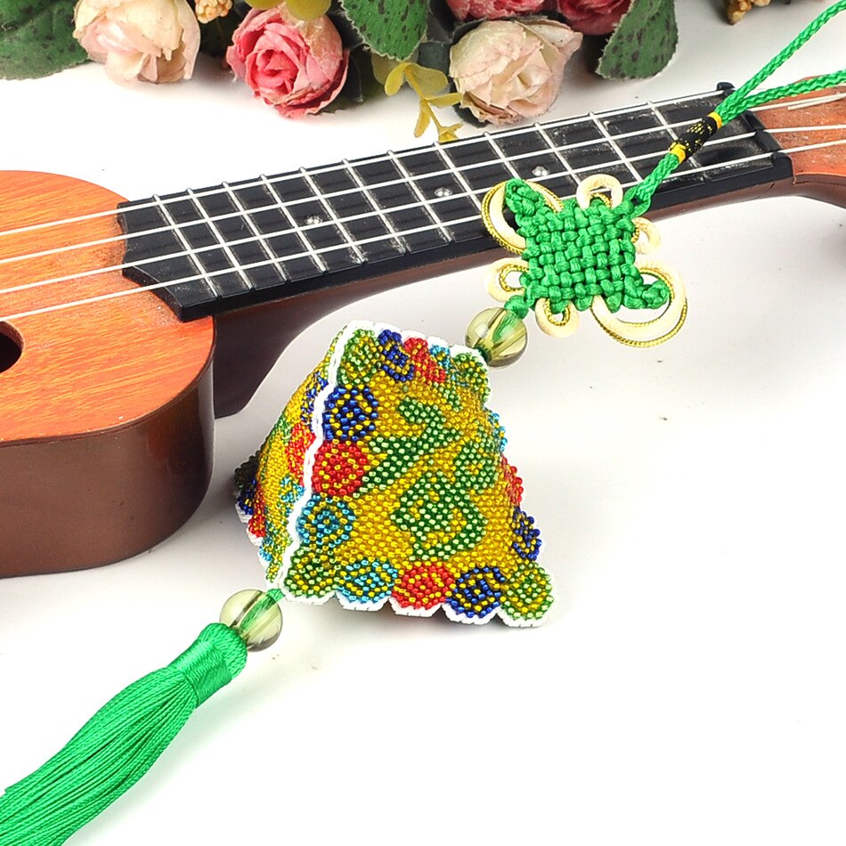 Car Key Chain Accessories Stamped Crafts DIY Printed Cross-Stitching-Kit Embroidery Stich-Bead Needlework DM-014