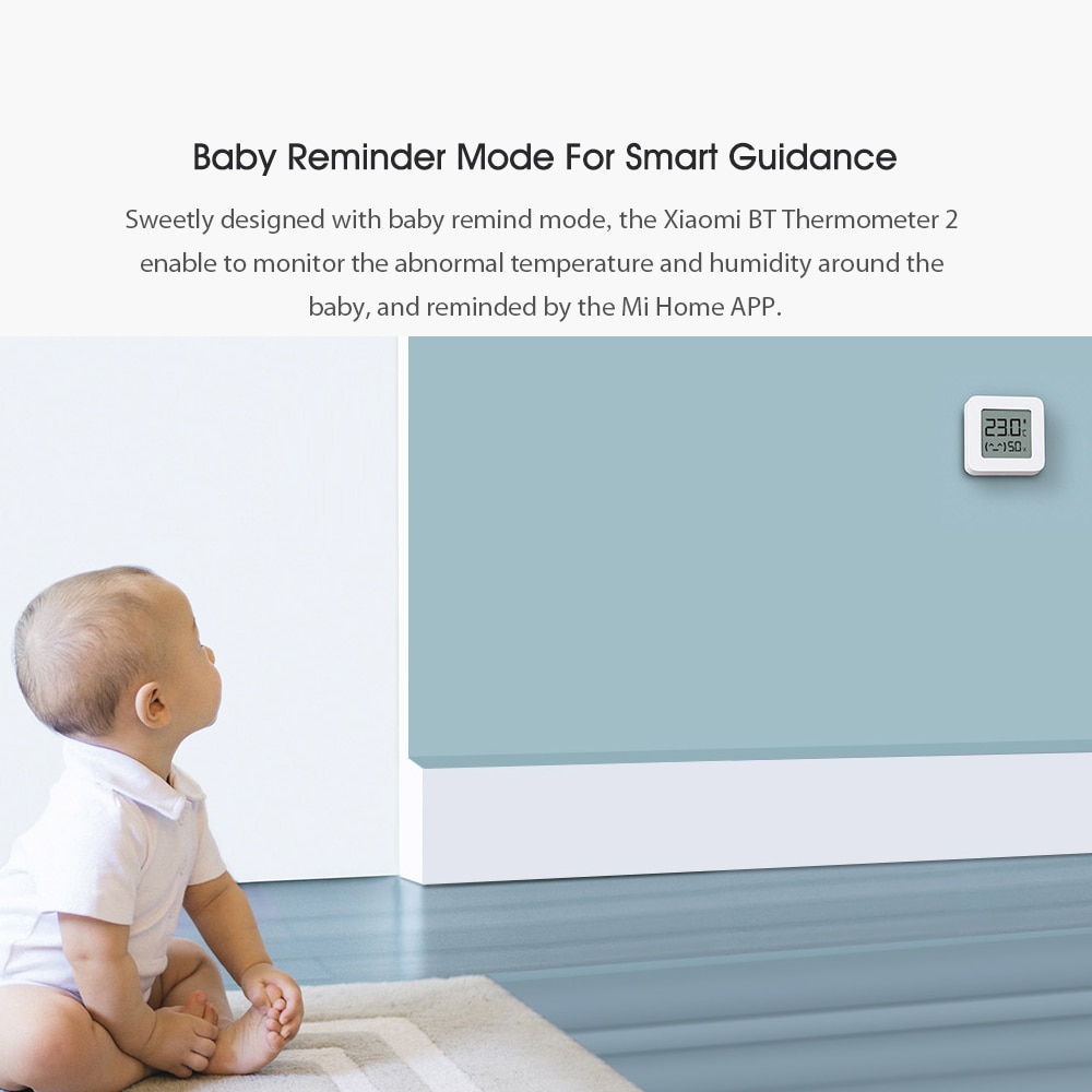 4 stk mi xiaomi bt termometer 2 trådløst håndteret smart elektrisk digitalt hygrometer fugtsensor arbejde med mijia app batteri