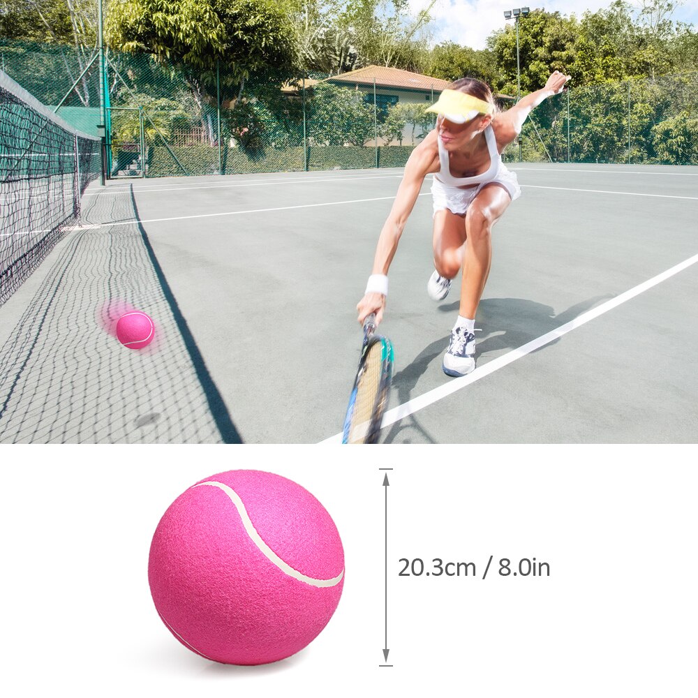 1pc Training Tennis Training Tennis Ball Rubber High bounce for Family Friend Beginner School