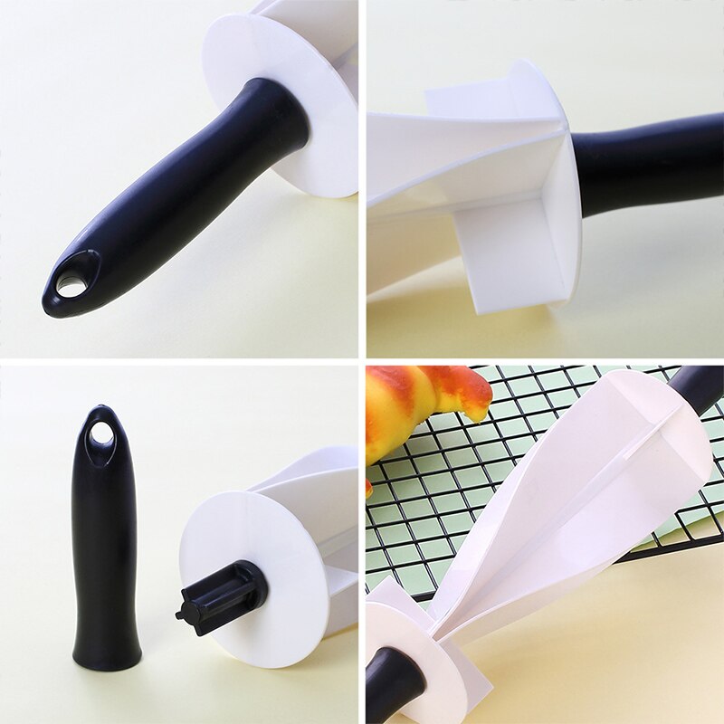 Diy Croissant Deegroller Non-stick Cutter Cake Deeg Roller Gebakken Croissant Gebak Noodle Biscuit Bakken Tools C1187 B
