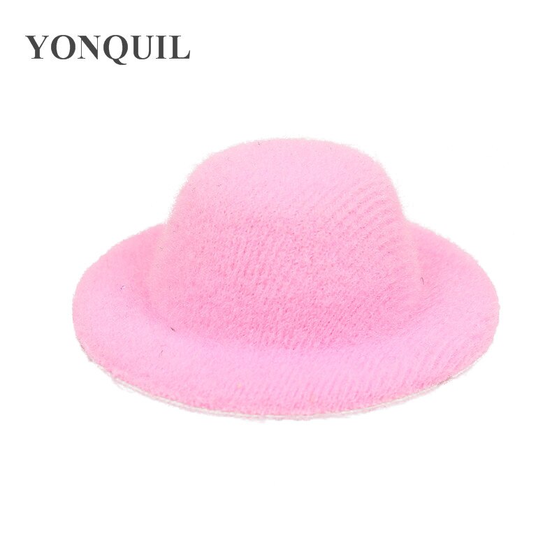 5Cm Mini Top Hats Cute Girl Party Headwear Wedding DIY Hair Accessories Party Event Occasion Hats Baby Hairstyle Multiple Color: pink