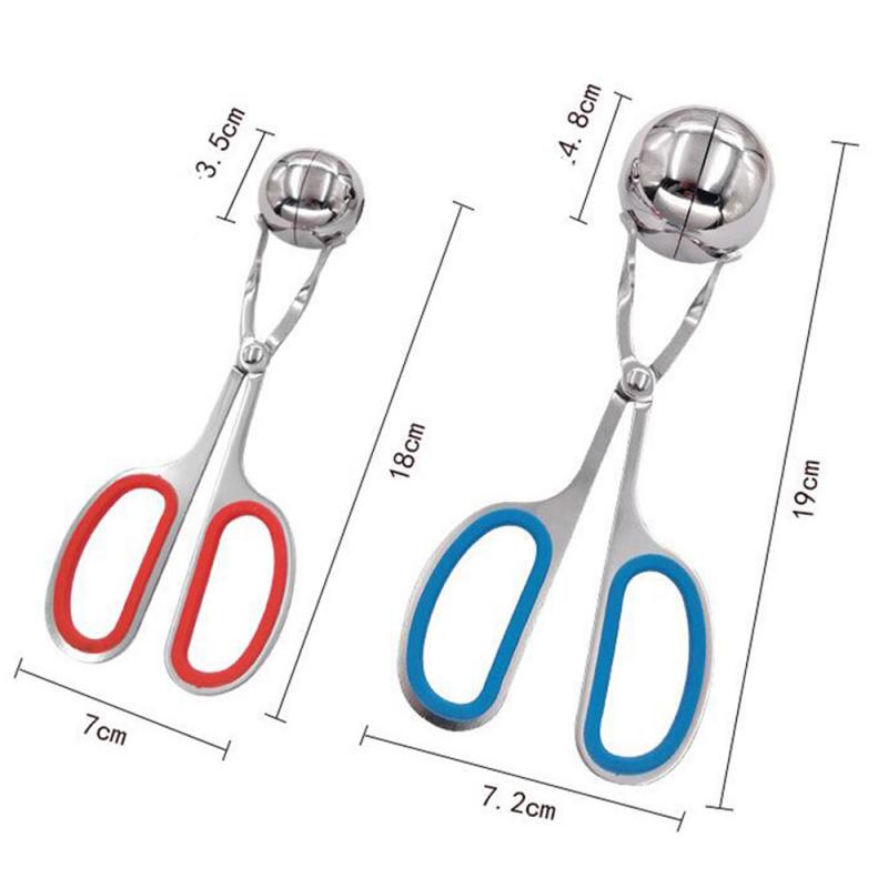 Meatball Maker Stainless Steel Mold Filling DIY Rice Fish Meat Ball Maker Meatballs Spoon Clip Kitchen Tools Meatball Machine
