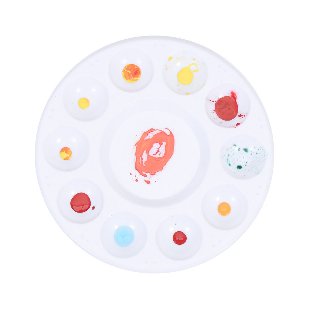1pc Paint Tray Paint Palettes with Thumb Hole Drawing Tray DIY Craft Art Paint Tray Nail Supplies Painting Pallet