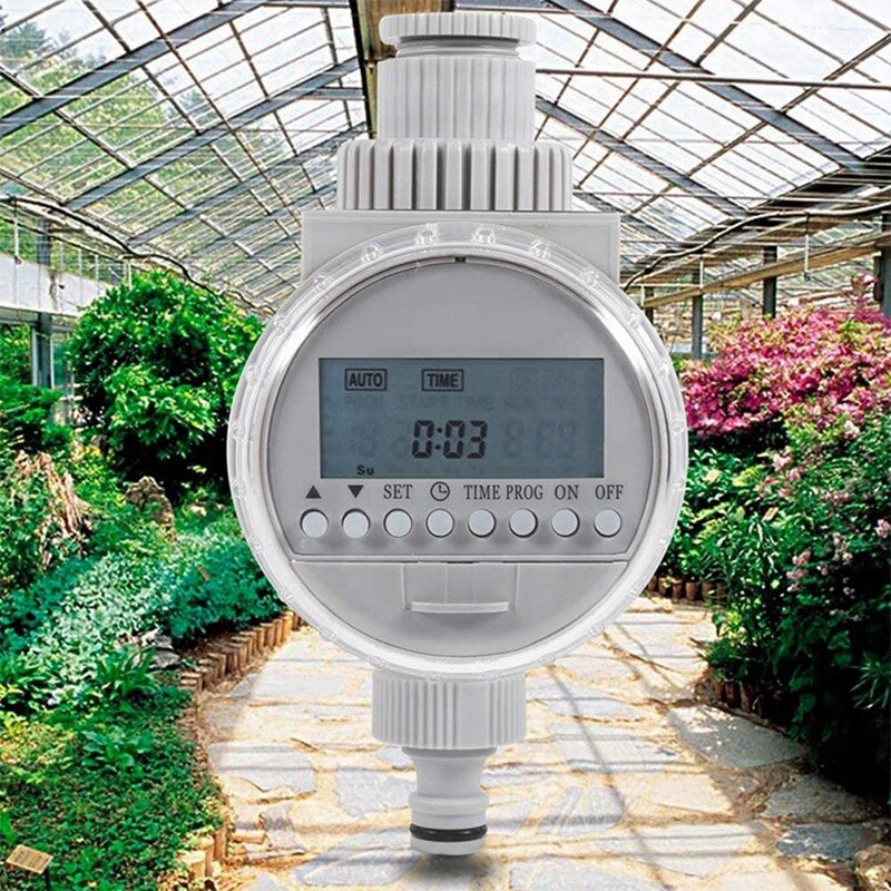 Controladores de riego automáticos digitales, impermeables, sistema de temporizador de agua Solar, temporizador de riego de jardín doméstico