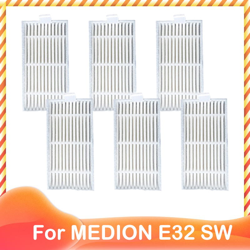 Replacement For MEDION ‎E32 SW Robot Vacuum Cleaner Accessories Spare Side Brush HEPA Filter Mop Cloth Wipe Rag: Navy Blue