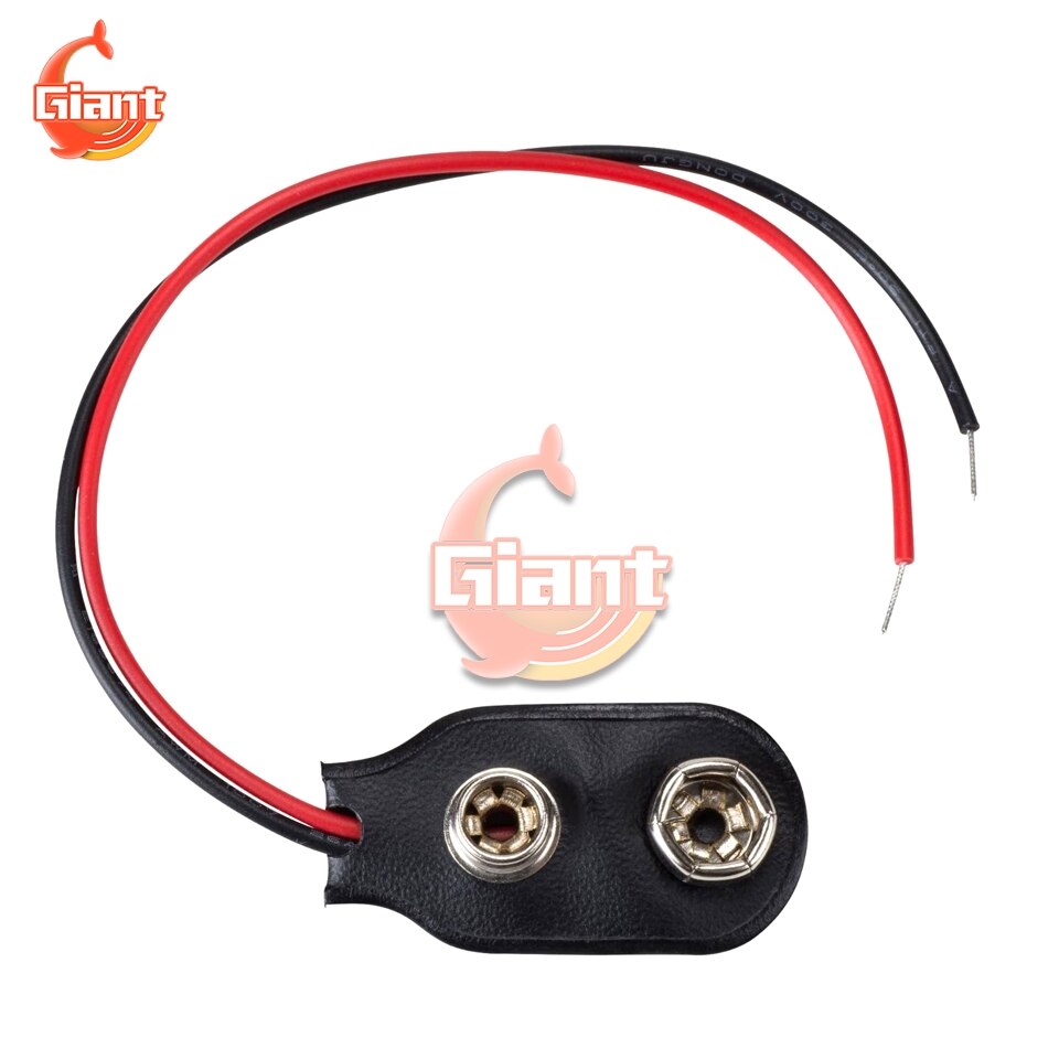 Conector de batería de 9V con enganche, soporte para cables, Cable de 9V, i-fonts, hebilla de batería de carcasa blanda, 10 Uds.