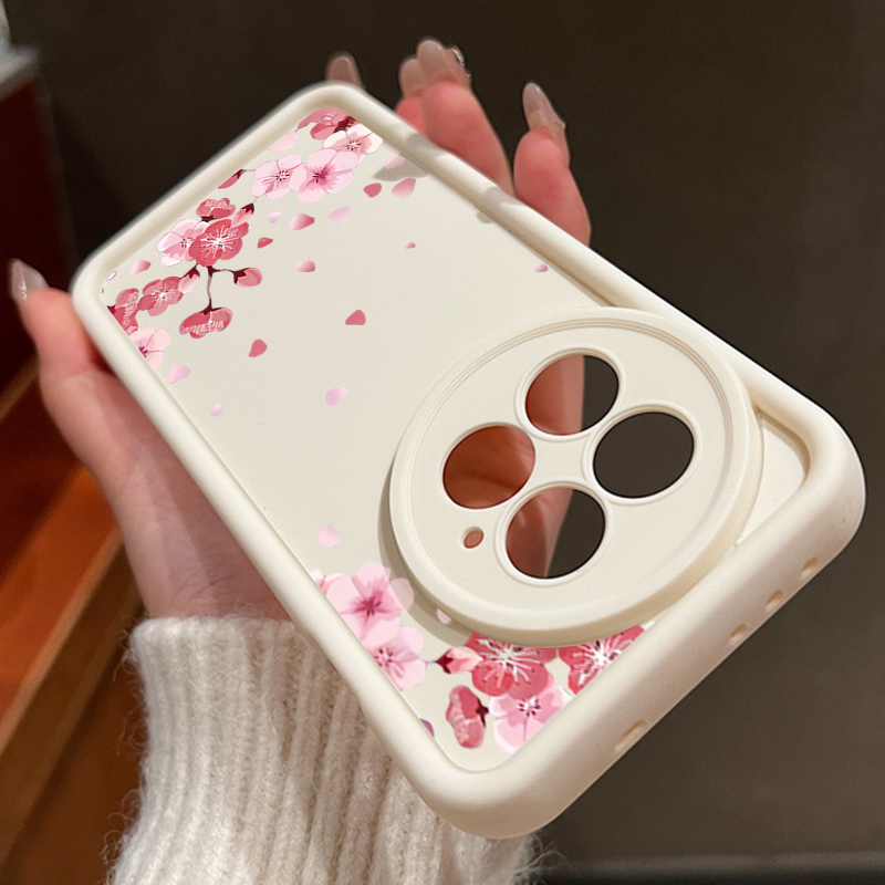 Funda de teléfono para OnePlus 13T 13R 12R 11R flor rosa flor de melocotón parachoques a prueba de golpes funda suave de silicona Fundas para OnePlus 13 12