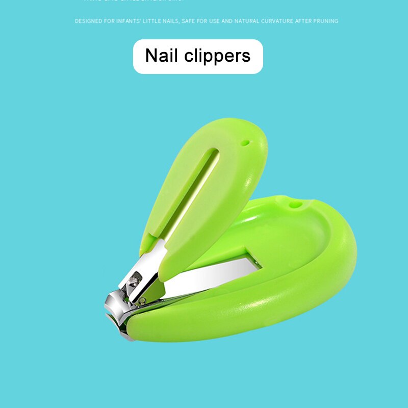 4- i -1 baby nagelvårdsset med sött fodral baby nagelklippare sax nagelfil pincett baby manikyr kit nsv 775