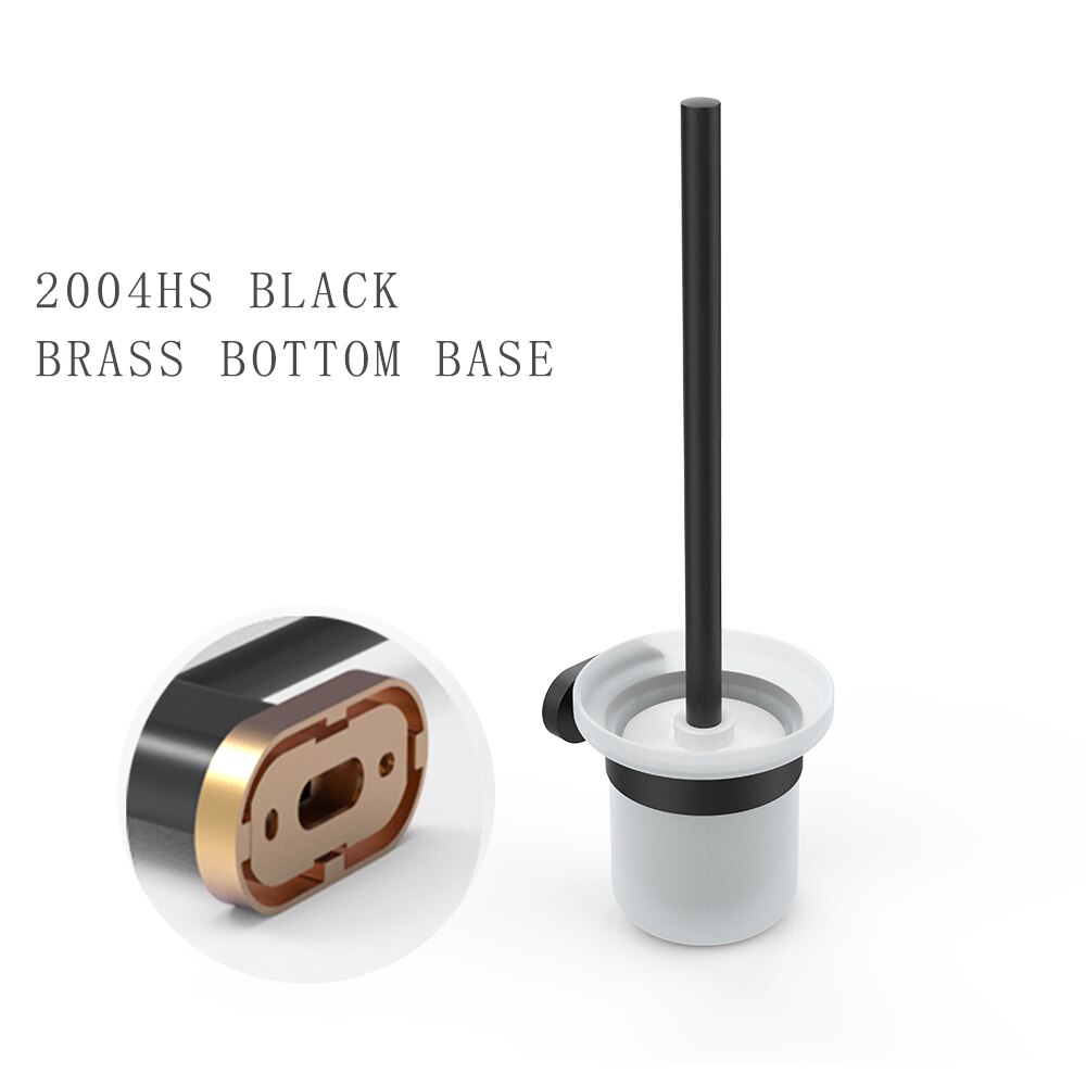 Black/Silver/Brushed Stainless Steel Toilet Brush Holder,Toilet Brush Set,Toilet WC Bathroom Accessories,Bathroom Cleaning Tools: 2004HS