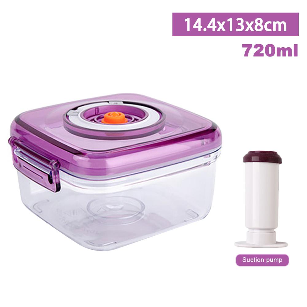1400ML Vacuum Container Fresh-keeping Box Food Container Airtight Jar For Food Preservation Moisture-proof Kitchen Box Storage