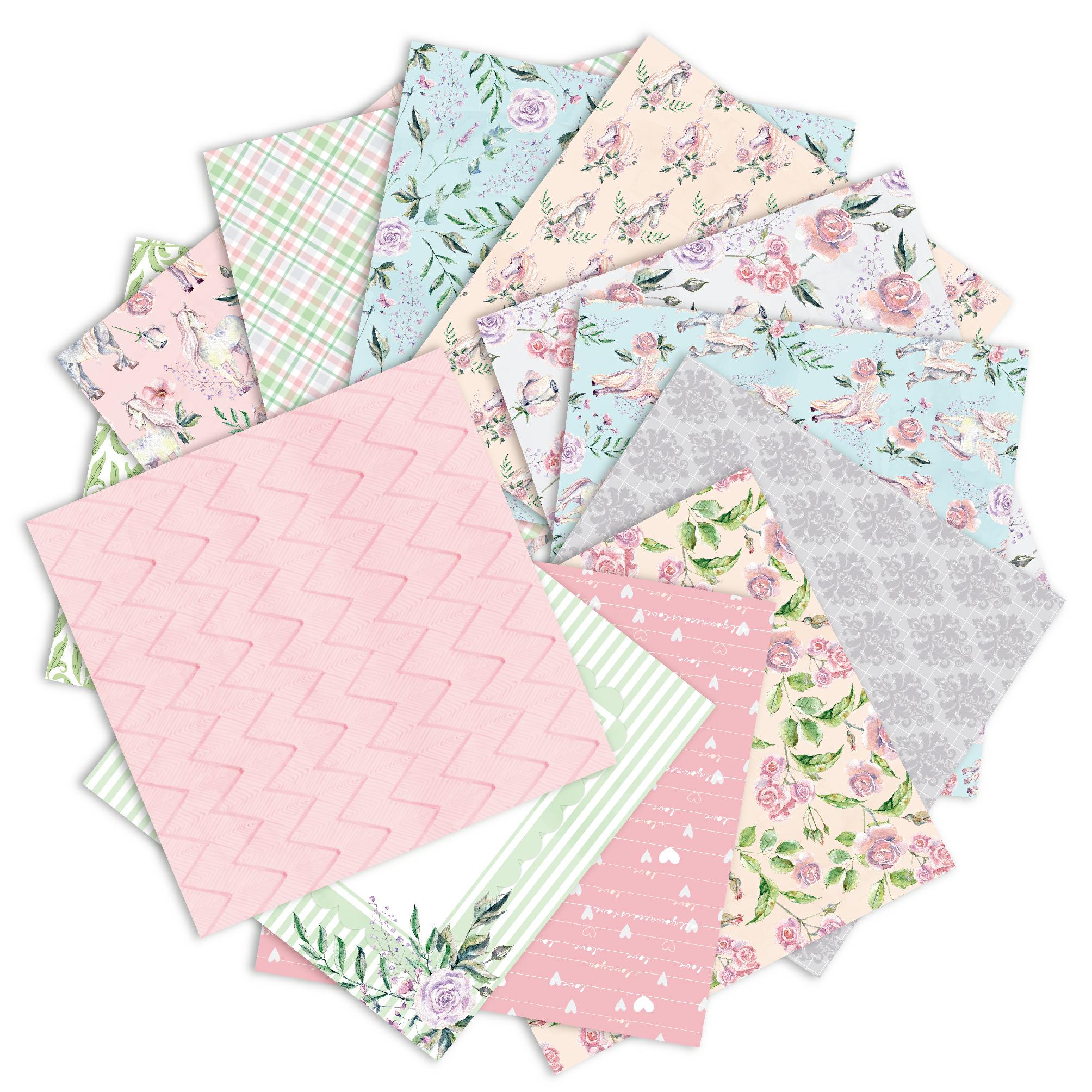 with you Scrapbooking paper pack of 24 sheets handmade craft paper craft Background pad p13
