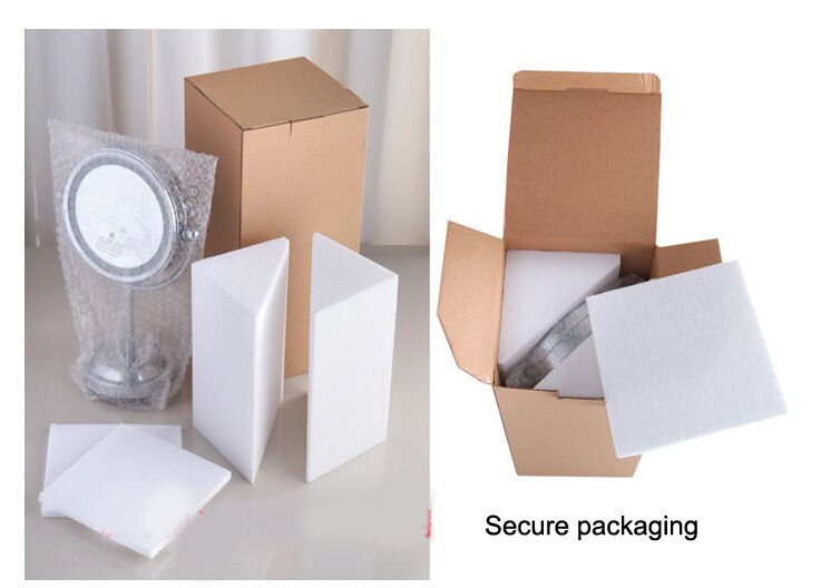 6'' bathroom LED mirror desk makeup illuminator for cosmetic and shaving magnifying function bathroom accessories