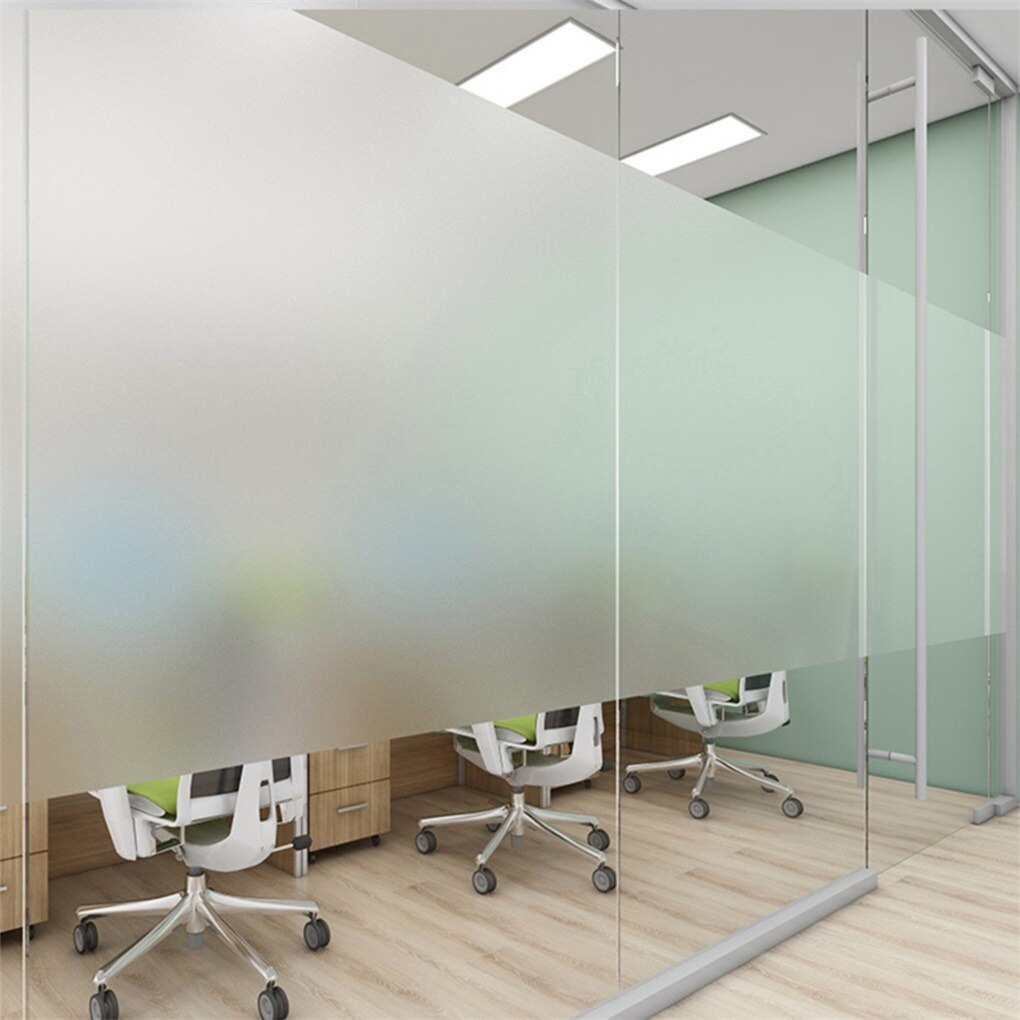 Office Matte Window Film Stained Glass Decorative Uv Window Sticker Privacy Frosted Self Adhesive Film Window Decal For Glass