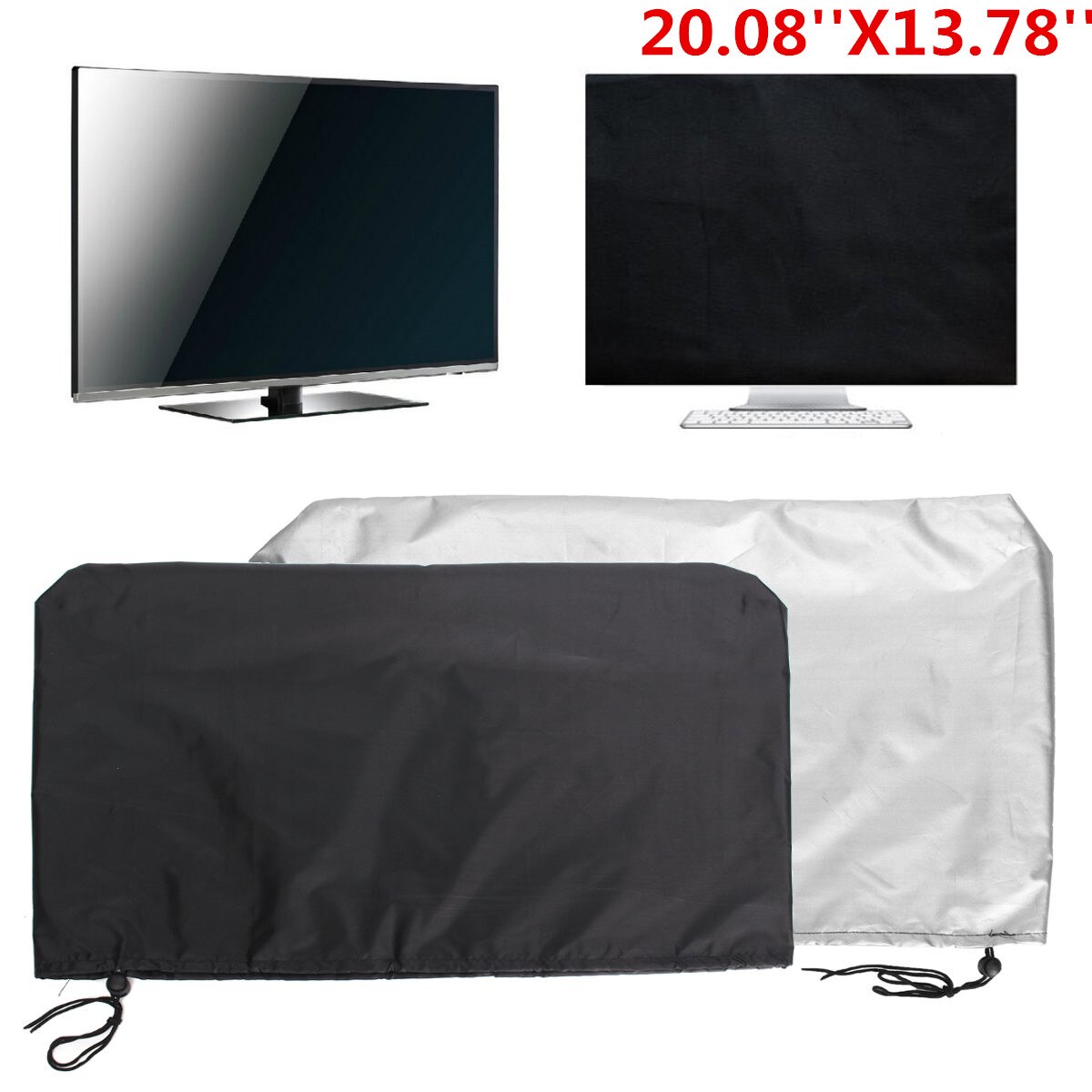 Protector de polvo para Monitor de ordenador, Protector de pantalla de poliéster plateado para Monitor de ordenador, Protector de polvo para Monitor de pantalla LCD