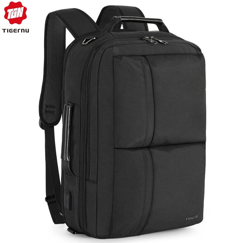 Tigernu Expаndable Grote Capaciteit Rugzak Mannen Anti Diefstal 15.6 Inch Laptop Rugzak Usb Opladen Waterdichte Schooltassen: Default Title