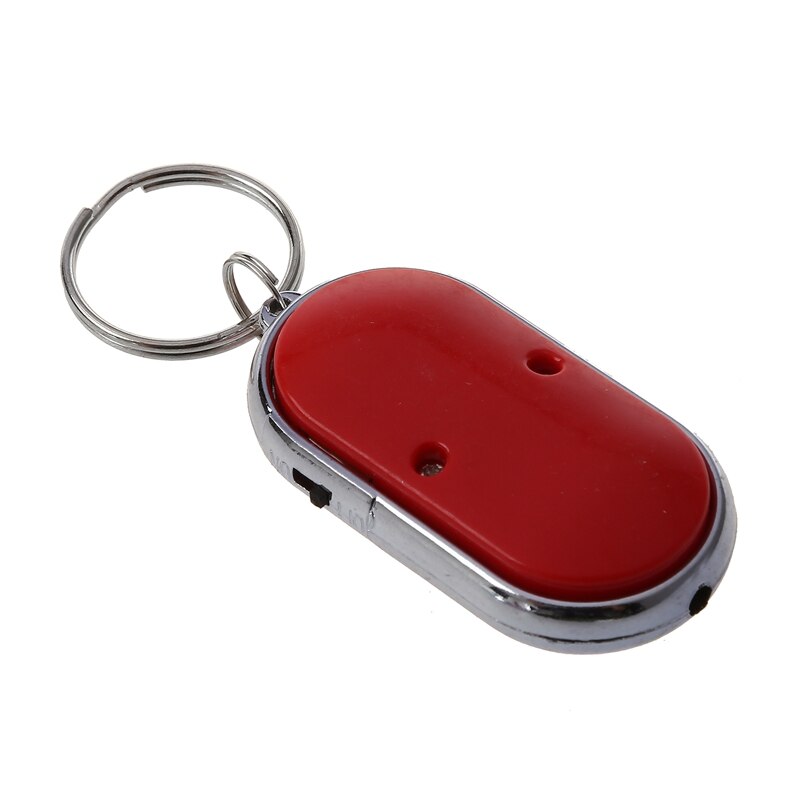 4 stück pfeifen-schlüsselfinder mit blink- und pieptonfunktion, fernbedienung, schlüsselanhänger und led-ring