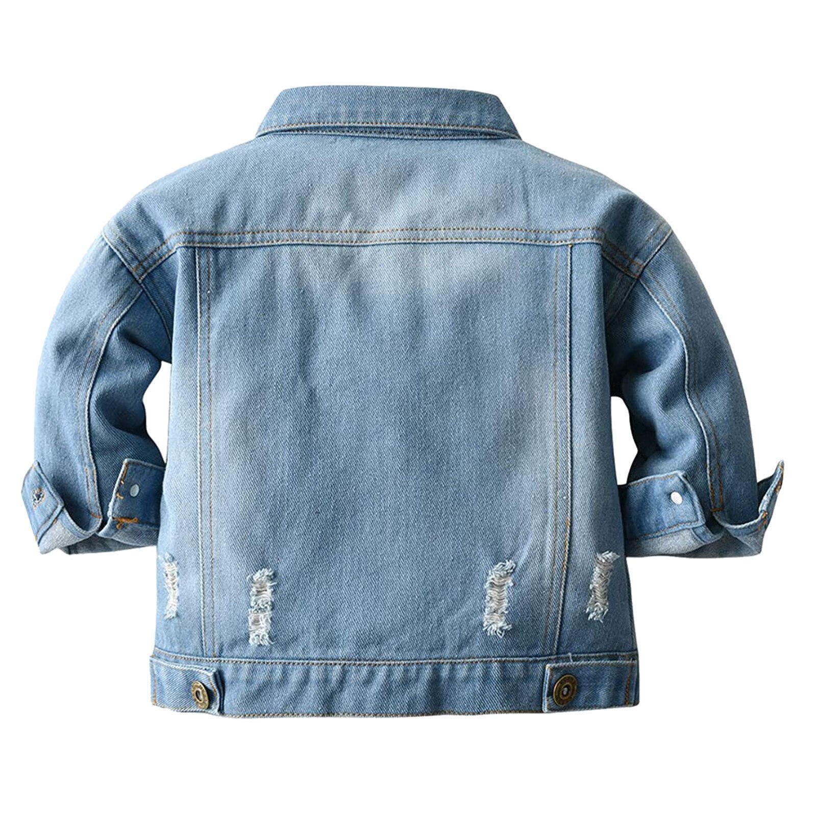 Kleinkind Baby Jungen Denim Jacke freundlicher Geschmack Tasche Unten Jeans Jacke oben Mantel lange sleves Tasche weiche Jacke freundlicher outwear