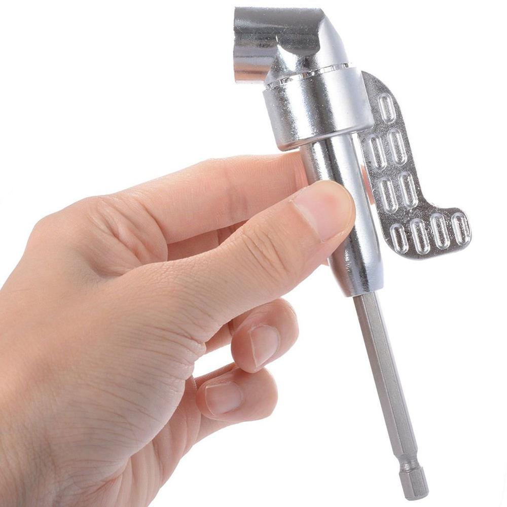 Drill Socket Adapter Screwdriver Socket Holder Adapter Adjustable Bits Drill Bit Angle Adapter Hand Tool 1/4inch Hex Bit Socket